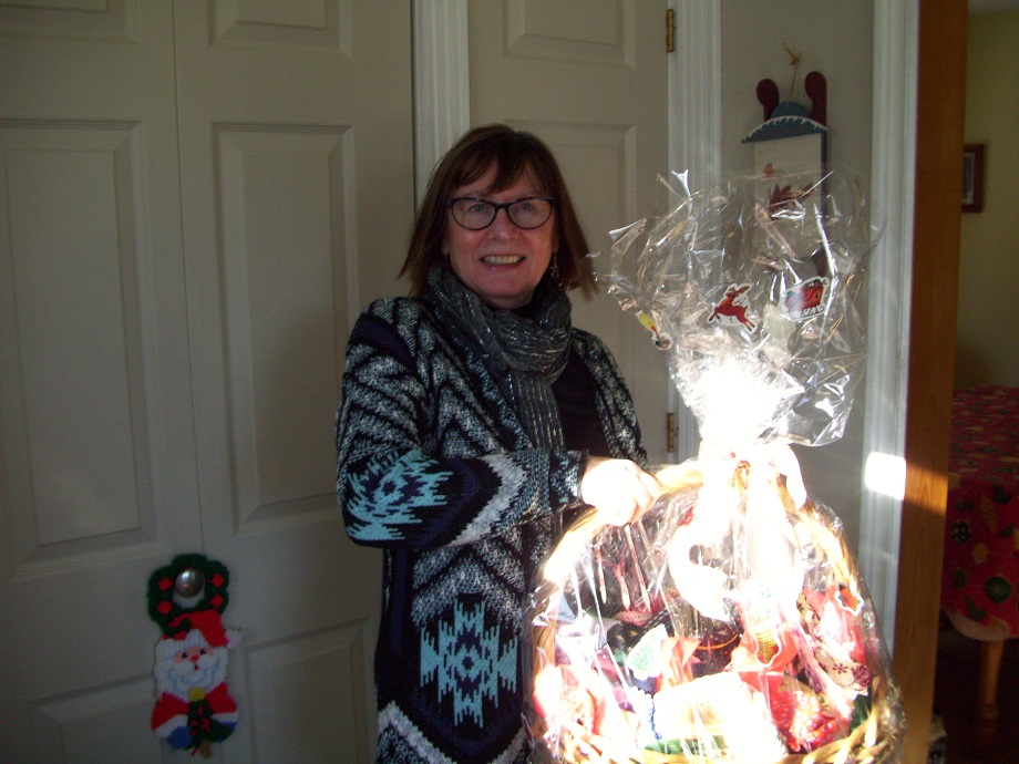 Joan Hanmore from Black Point, winner of St. Luke's ACW Basket of Homemade Goodies!